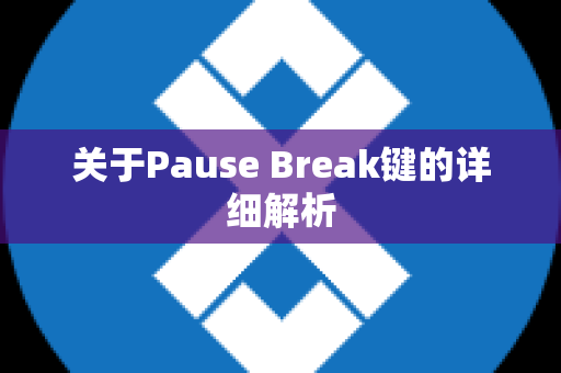 关于Pause Break键的详细解析