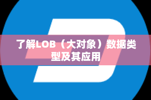 了解LOB（大对象）数据类型及其应用