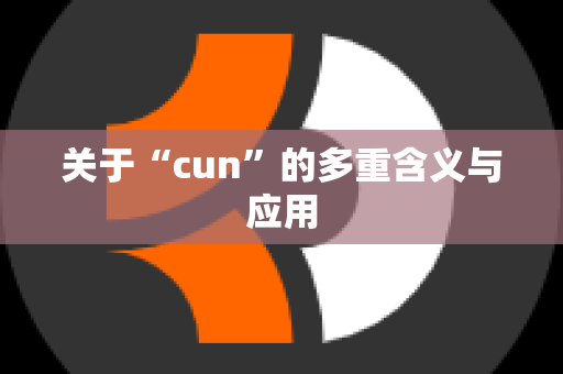 关于“cun”的多重含义与应用