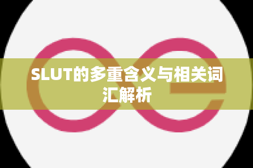 SLUT的多重含义与相关词汇解析