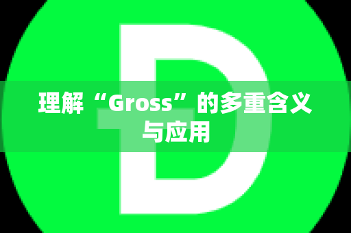 理解“Gross”的多重含义与应用