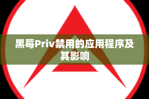 黑莓Priv禁用的应用程序及其影响