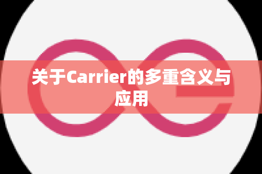 关于Carrier的多重含义与应用