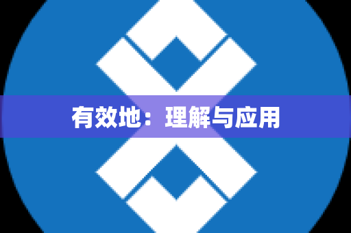 有效地：理解与应用