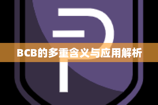 BCB的多重含义与应用解析