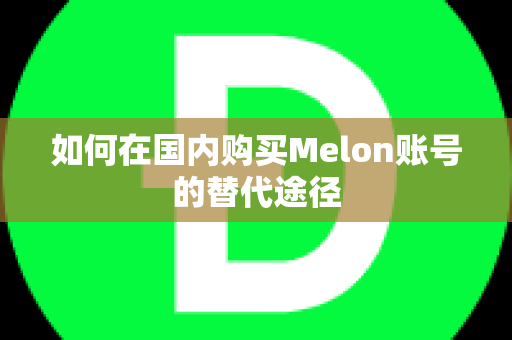 如何在国内购买Melon账号的替代途径