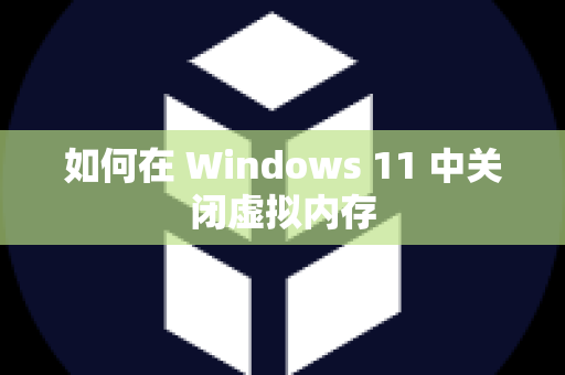 如何在 Windows 11 中关闭虚拟内存