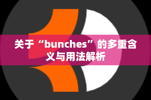 关于“bunches”的多重含义与用法解析