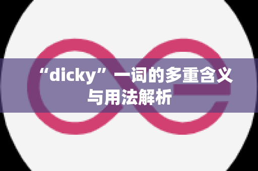 “dicky”一词的多重含义与用法解析