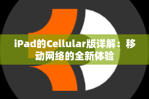 iPad的Cellular版详解：移动网络的全新体验