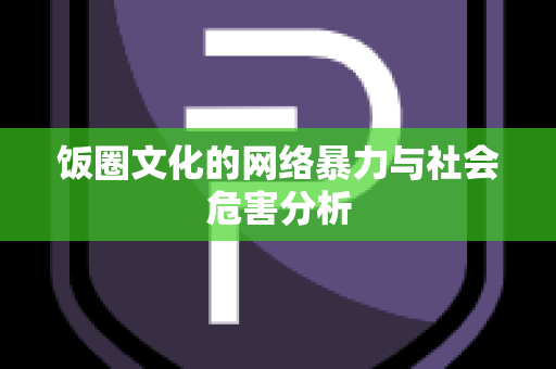 饭圈文化的网络暴力与社会危害分析