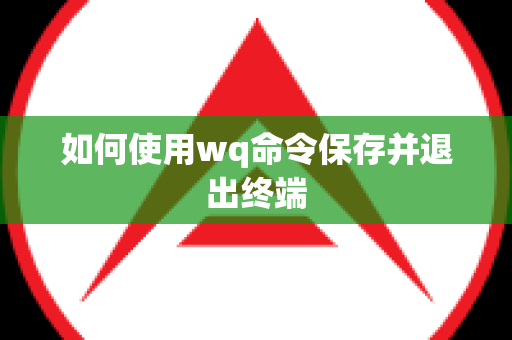 如何使用wq命令保存并退出终端