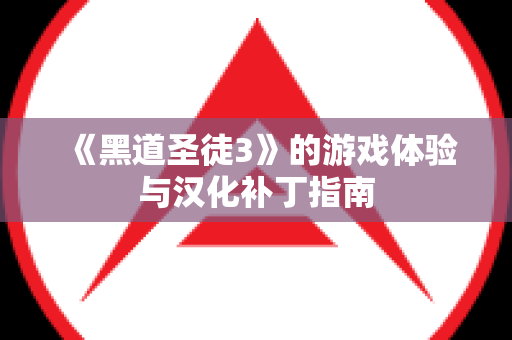 《黑道圣徒3》的游戏体验与汉化补丁指南