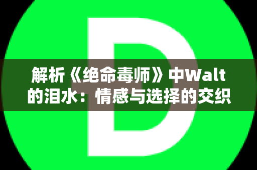 解析《绝命毒师》中Walt的泪水：情感与选择的交织