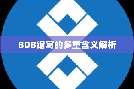 BDB缩写的多重含义解析