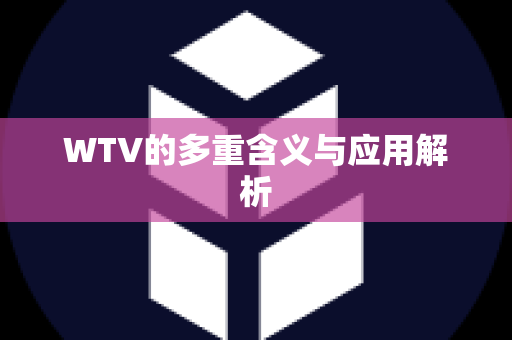 WTV的多重含义与应用解析