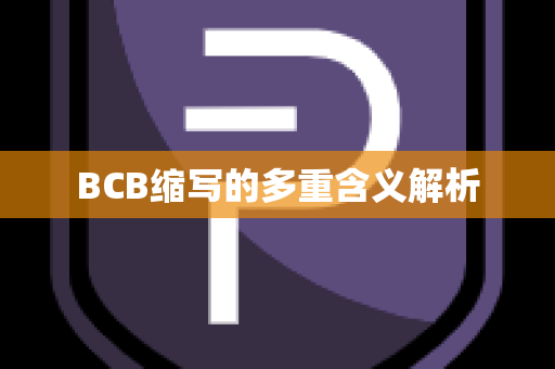 BCB缩写的多重含义解析