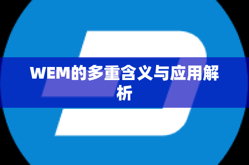 WEM的多重含义与应用解析