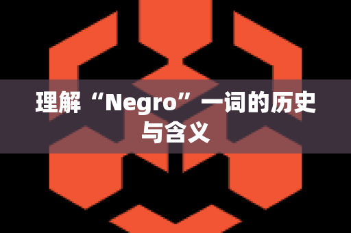 理解“Negro”一词的历史与含义