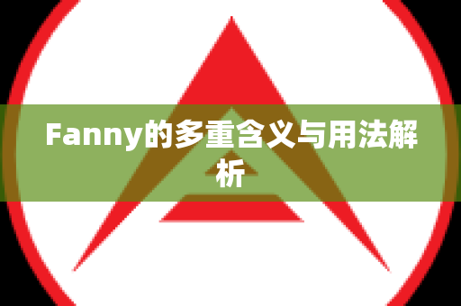 Fanny的多重含义与用法解析