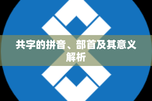 共字的拼音、部首及其意义解析