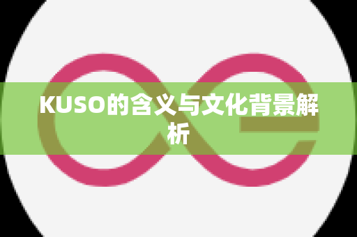 KUSO的含义与文化背景解析