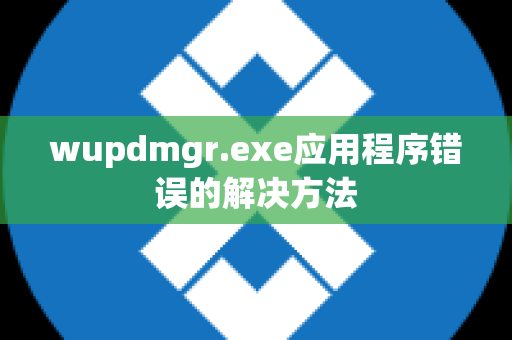 wupdmgr.exe应用程序错误的解决方法