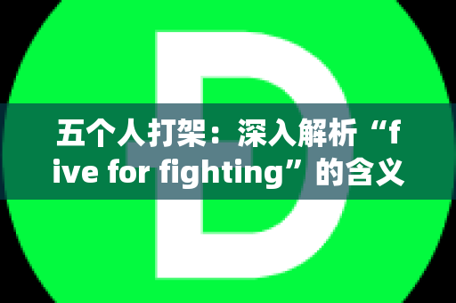 五个人打架：深入解析“five for fighting”的含义