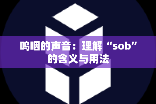 呜咽的声音：理解“sob”的含义与用法