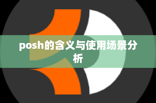 posh的含义与使用场景分析