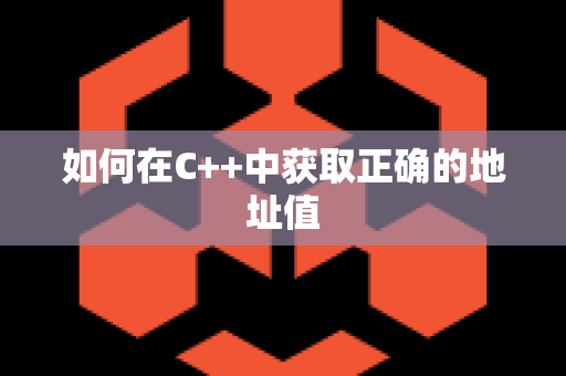 如何在C++中获取正确的地址值