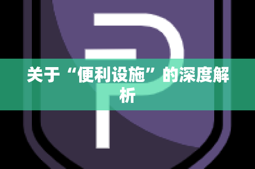 关于“便利设施”的深度解析