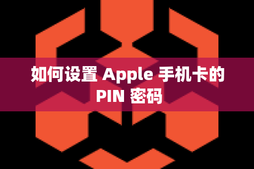 如何设置 Apple 手机卡的 PIN 密码