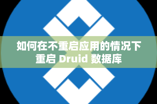 如何在不重启应用的情况下重启 Druid 数据库