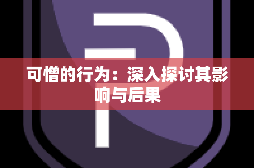 可憎的行为：深入探讨其影响与后果