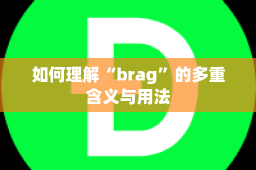 如何理解“brag”的多重含义与用法